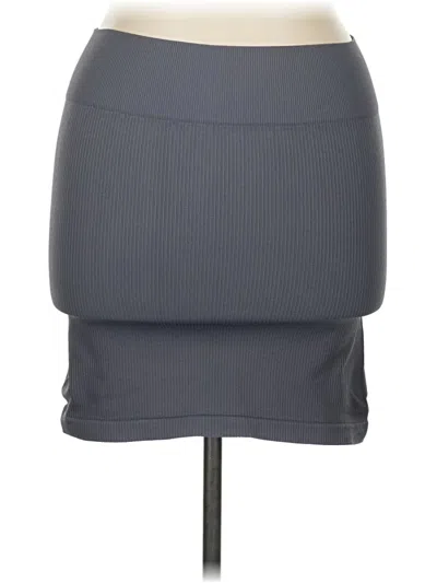 Pre-owned Unbranded Casual Skirt In Gray