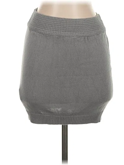 Pre-owned Unbranded Casual Skirt In Gray
