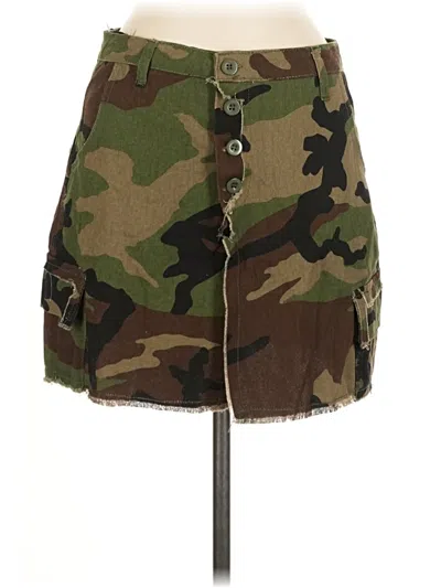Pre-owned Unbranded Casual Skirt In Green