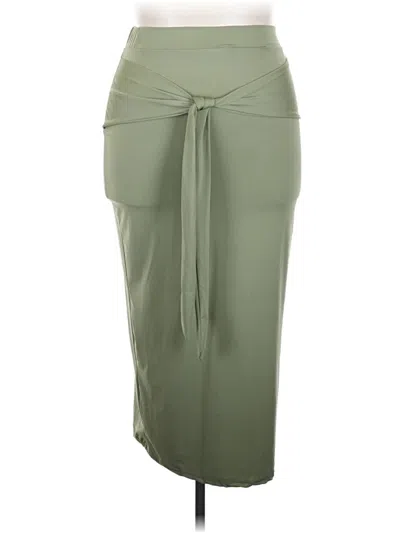 Pre-owned Unbranded Casual Skirt In Green