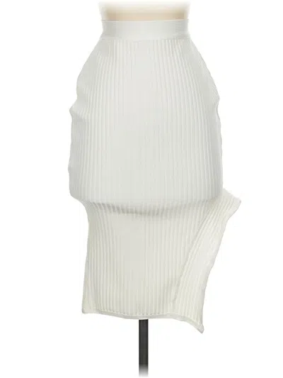 Pre-owned Unbranded Casual Skirt In Ivory