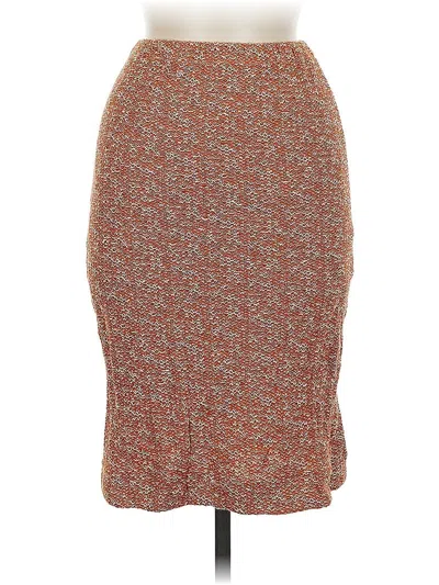 Pre-owned Unbranded Casual Skirt In Orange