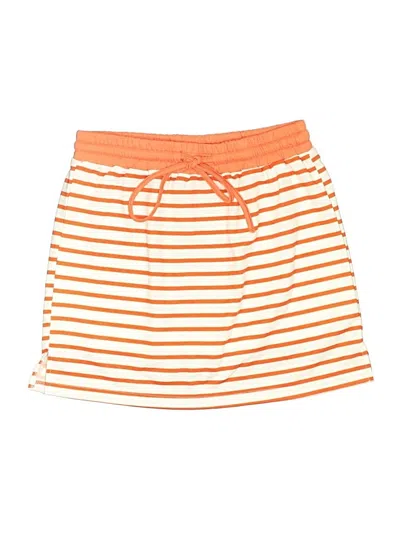 Pre-owned Unbranded Casual Skirt In Orange