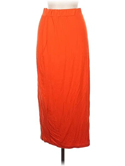 Pre-owned Unbranded Casual Skirt In Orange