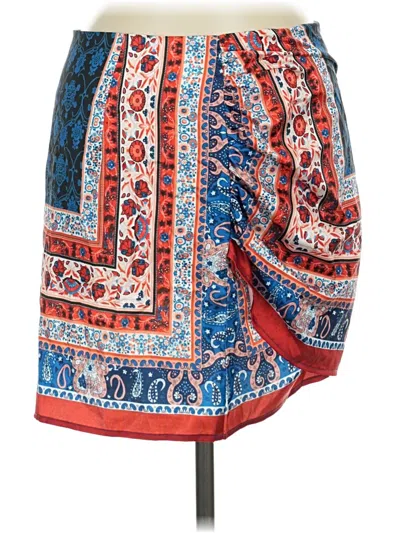Pre-owned Unbranded Casual Skirt In Orange