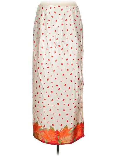 Pre-owned Unbranded Casual Skirt In Orange