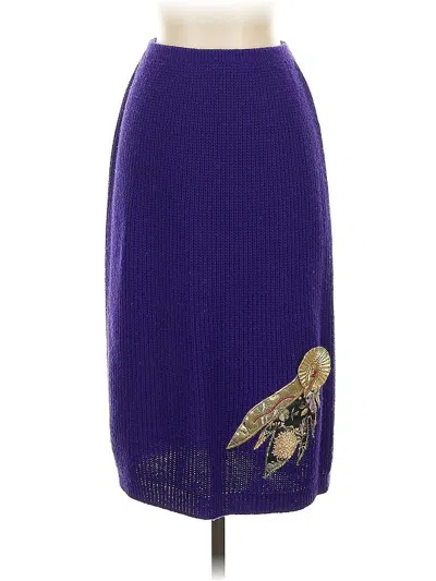 Pre-owned Unbranded Casual Skirt In Purple