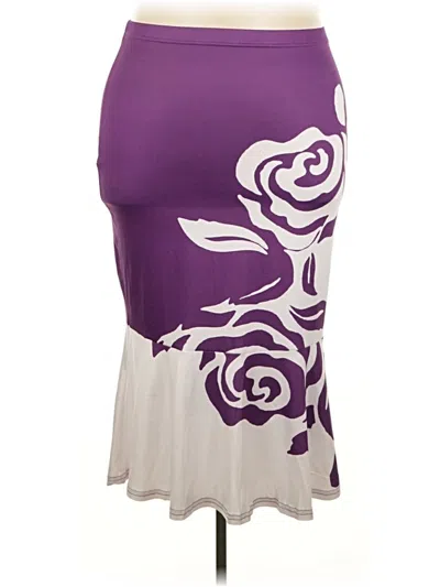 Pre-owned Unbranded Casual Skirt In Purple