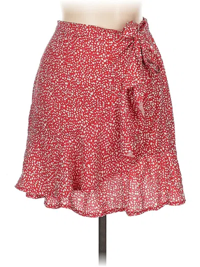 Pre-owned Unbranded Casual Skirt In Red