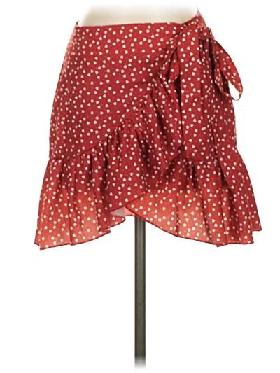 Pre-owned Unbranded Casual Skirt In Red