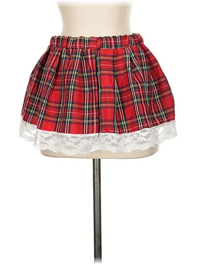 Pre-owned Unbranded Casual Skirt In Red