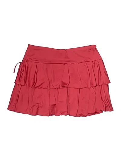 Pre-owned Unbranded Casual Skirt In Red