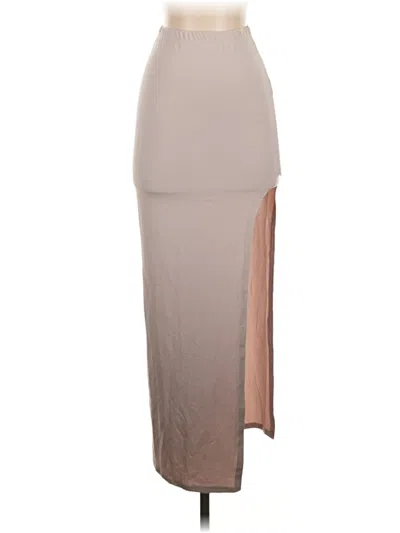 Pre-owned Unbranded Casual Skirt In Tan