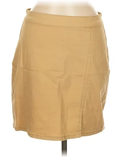 Pre-owned Unbranded Casual Skirt In Tan