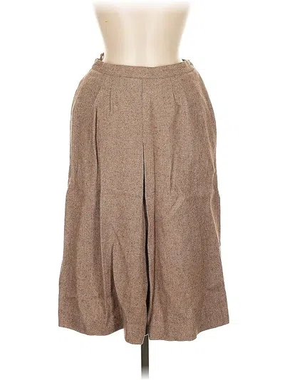 Pre-owned Unbranded Casual Skirt In Tan