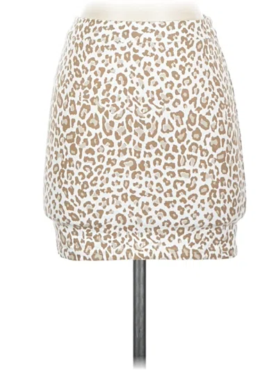 Pre-owned Unbranded Casual Skirt In Tan