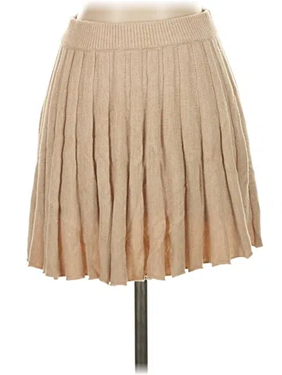 Pre-owned Unbranded Casual Skirt In Tan