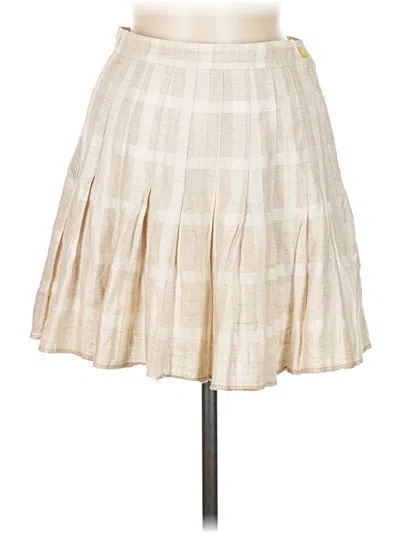 Pre-owned Unbranded Casual Skirt In Tan