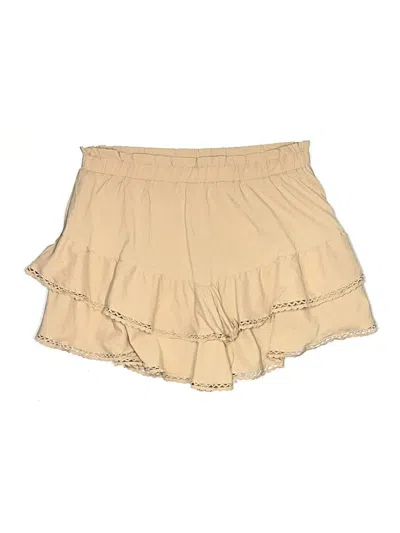 Pre-owned Unbranded Casual Skirt In Tan