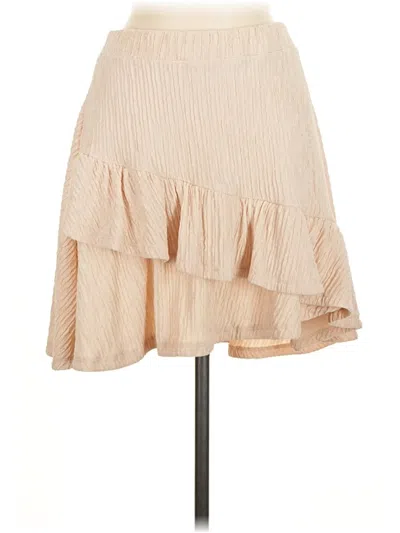 Pre-owned Unbranded Casual Skirt In Tan