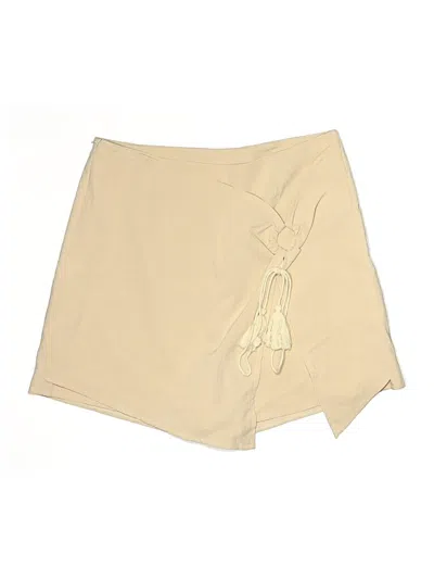 Pre-owned Unbranded Casual Skirt In Tan
