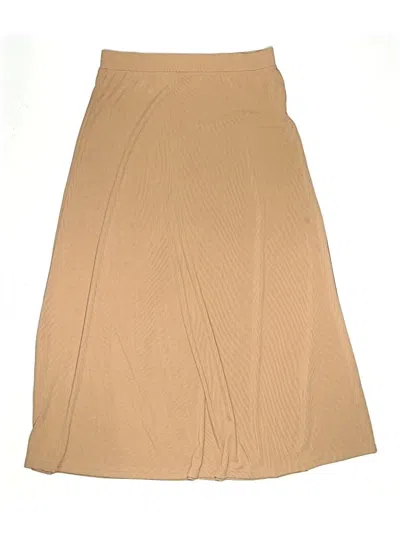 Pre-owned Unbranded Casual Skirt In Tan