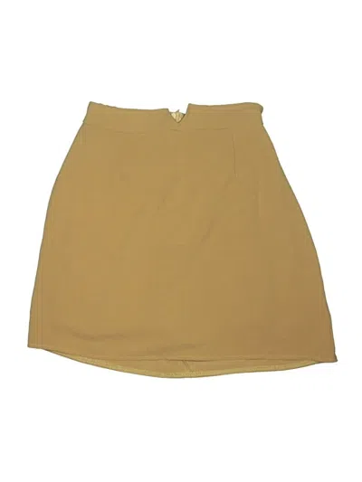 Pre-owned Unbranded Casual Skirt In Tan