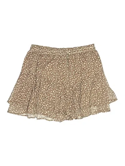 Pre-owned Unbranded Casual Skirt In Tan