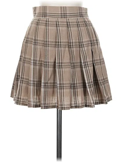 Pre-owned Unbranded Casual Skirt In Tan