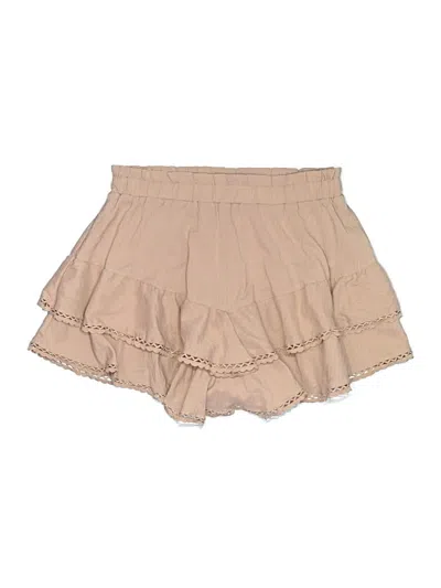 Pre-owned Unbranded Casual Skirt In Tan