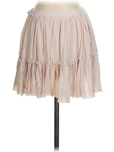 Pre-owned Unbranded Casual Skirt In Tan