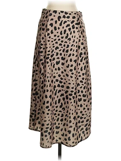 Pre-owned Unbranded Casual Skirt In Tan
