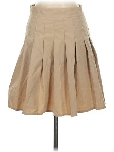 Pre-owned Unbranded Casual Skirt In Tan