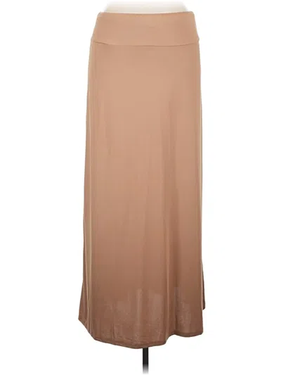 Pre-owned Unbranded Casual Skirt In Tan
