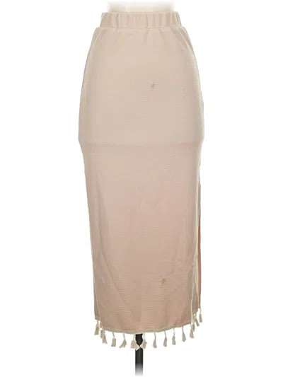 Pre-owned Unbranded Casual Skirt In Tan