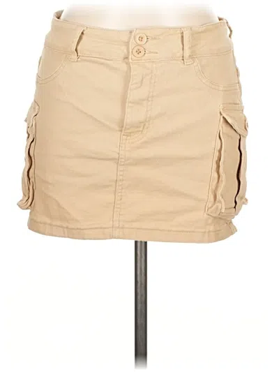 Pre-owned Unbranded Casual Skirt In Tan