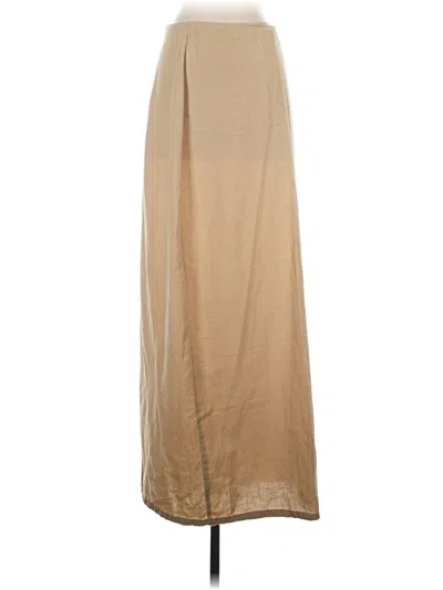 Pre-owned Unbranded Casual Skirt In Tan