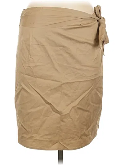 Pre-owned Unbranded Casual Skirt In Tan