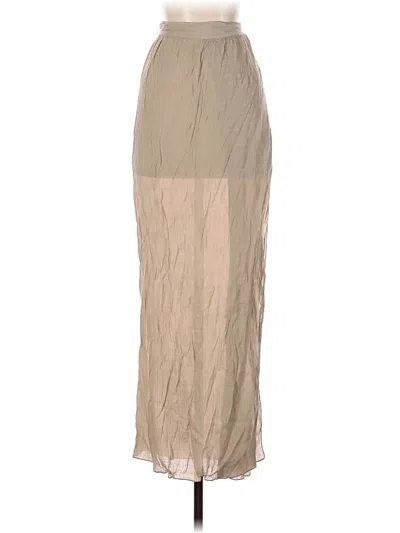 Pre-owned Unbranded Casual Skirt In Tan