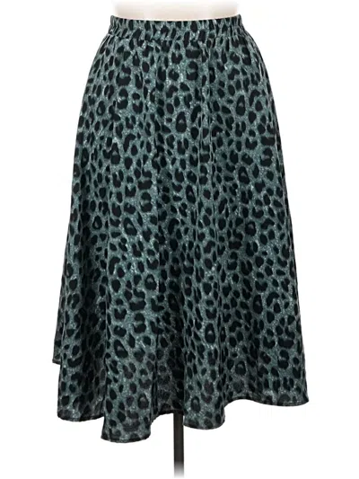 Pre-owned Unbranded Casual Skirt In Teal