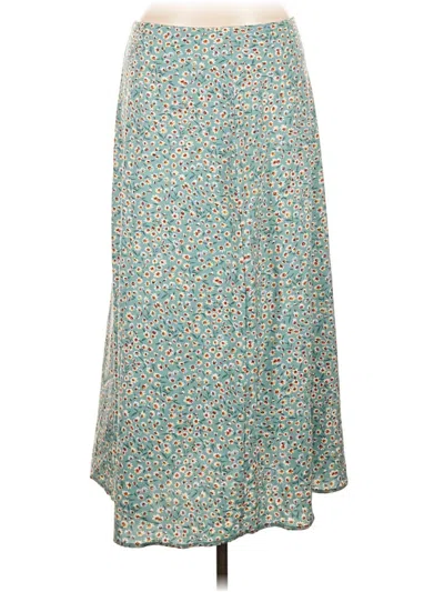 Pre-owned Unbranded Casual Skirt In Teal