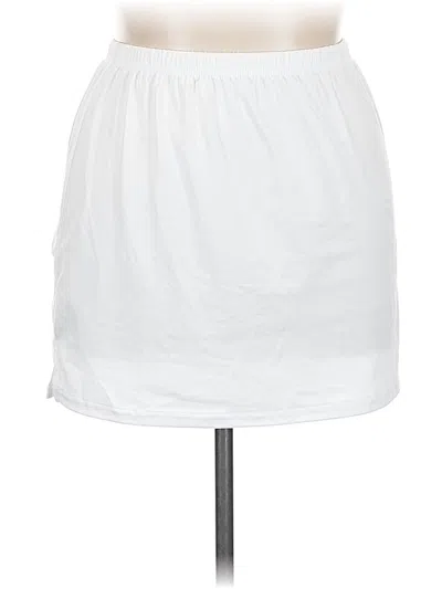 Pre-owned Unbranded Casual Skirt In White