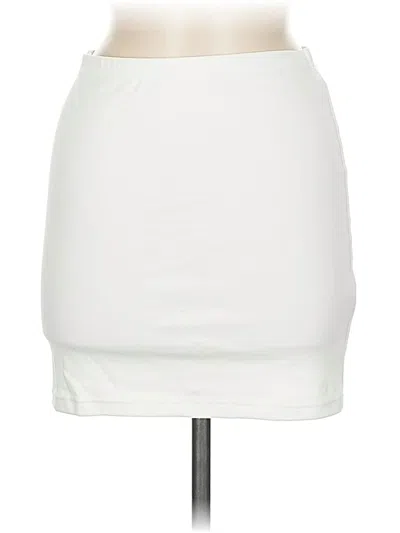 Pre-owned Unbranded Casual Skirt In White