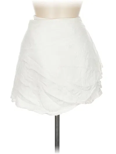 Pre-owned Unbranded Casual Skirt In White