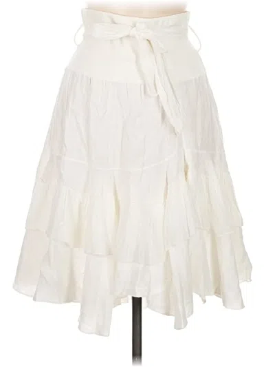 Pre-owned Unbranded Casual Skirt In White