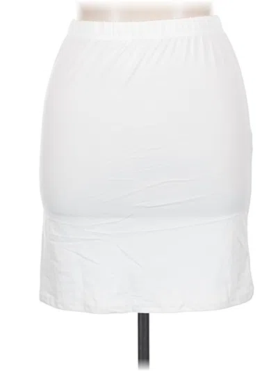 Pre-owned Unbranded Casual Skirt In White