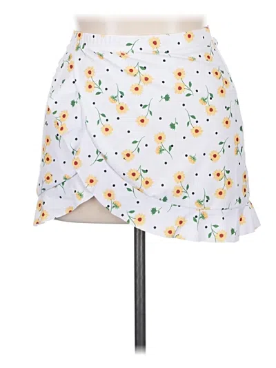 Pre-owned Unbranded Casual Skirt In White