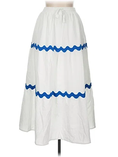 Pre-owned Unbranded Casual Skirt In White
