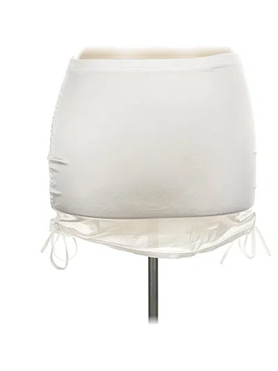 Pre-owned Unbranded Casual Skirt In White