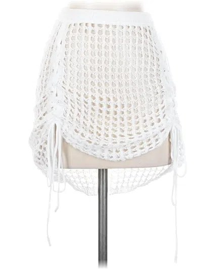 Pre-owned Unbranded Casual Skirt In White